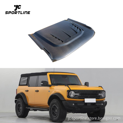 JC Sportline Carbon Fiber Hood Vent for Ford Bronco Raptor 2021-2023